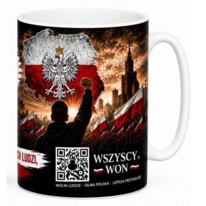 KUBEK PATRIOTYCZNY WSZYSCY WON - DEMOKRACJA BEZPOŚREDNIA