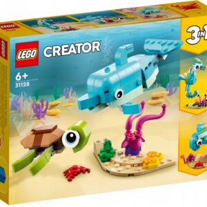 KLOCKI LEGO CREATOR 31128 DELFIN I ŻÓŁW 3W1 PREZEN