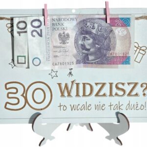 KARTKA PAMIĄTKA TO WCALE NIE TAK DUŻO PREZENT NA 30 URODZINY KOPERTA GRAWER