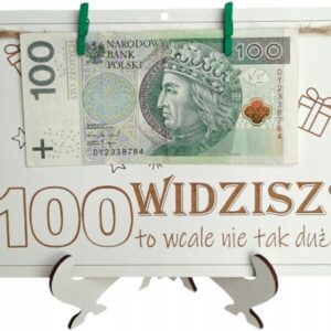 KARTKA PAMIĄTKA TO WCALE NIE TAK DUŻO PREZENT 100 URODZINY KOPERTA GRAWER