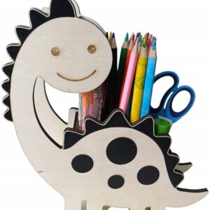 ORGANIZER PRZYBORNIK NA BIURKO DUŻY DINOZAUR PREZENT DLA DZIECKA URODZINY