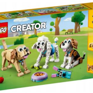 KLOCKI LEGO CREATOR 31137 UROCZE PSIAKI 3W1 PREZENT NA ŚWIĘTA PIESKI