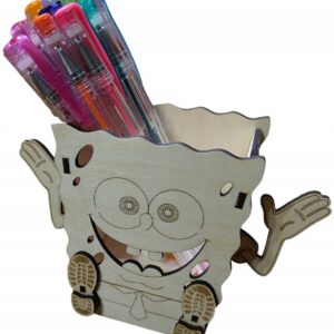 ORGANIZER PRZYBORNIK NA BIURKO SPONGEBOB PREZENT DLA DZIECKA GRAWER NAPIS