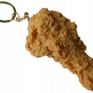 ŚMIESZNY BRELOK DO KLUCZY MIĘSO PAŁKA Z KURCZAKA UDKO KFC JEDZENIE PREZENT