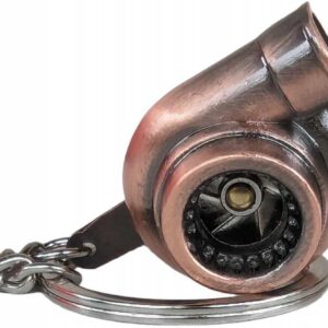MIEDZIANY BRELOK SAMOCHODOWY DO KLUCZY TURBO TURBINA RUCHOMY WIRNIK PREZENT