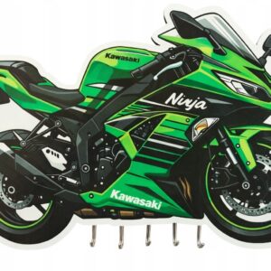 WIESZAK NA KLUCZE I ODZIEŻ MOTOCYKL KAWASAKI NINJA PREZENT DLA MOTOCYKLISTY