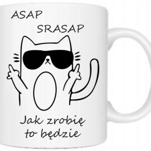 KUBEK PREZENT DO PRACY W KORPO ASAP SRASAP DLA PROGRAMISTY SPEDYTORA NADRUK