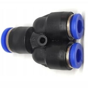 ZŁĄCZKA PNEUMATYCZNA DO AKWARIUM CO2 BIMBROWNIA WTYKOWA Y WĄŻ 10MM I 2x 6MM
