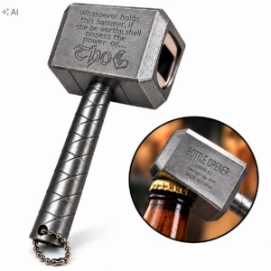 MJOLNIR OTWIERACZ DO BUTELEK KAPSLI MŁOT BOGA PREZENT DO KUCHNI