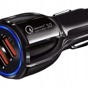 SZYBKA ŁADOWARKA SAMOCHODOWA 2X USB 3.0 QC 3.1 A