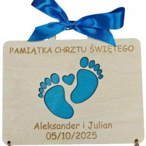 KOPERTA ŻYCZENIA PREZENT PAMIĘTKA CHRZTU ŚWIĘTEGO NA CHRZEST GRAWER IMIE