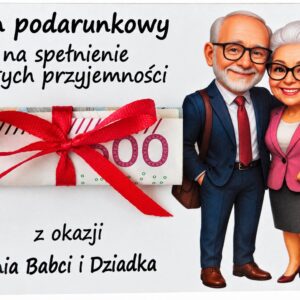 KOPERTA NA PIENIĄDZE – BON PODARUNKOWY NA DZIEŃ BABCI I DZIADKA